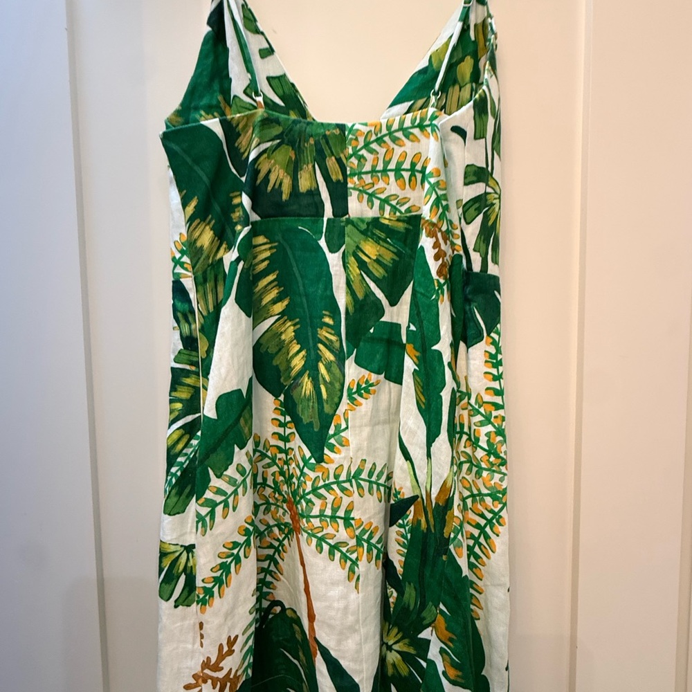 FARM Rio Green Leaf Print Mini Dress size Small - Picture 5 of 9